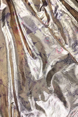 Recess Los Angeles Vintage Neiman Marcus Ruched Liquid Gold Lamé Gown