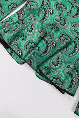 Recess Los Angeles Vintage Neiman Marcus Emerald Jeweled Brocade Peplum Jacket