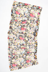 Recess Los Angele Designer Consignment Vintage Nicole Miller Giorgio Beverly Hills Print Pleated Wrap Skirt