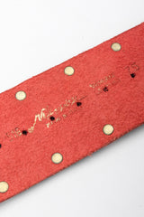 Recess Los Angeles Vintage Nitanova Medusa Medallion Leather Contour Strip Belt