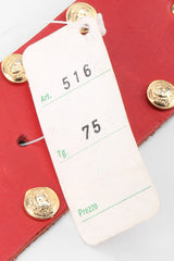 Recess Los Angeles Vintage Nitanova Medusa Medallion Leather Contour Strip Belt