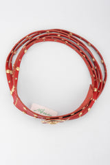 Recess Los Angeles Vintage Nitanova Medusa Medallion Leather Contour Strip Belt