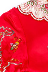 Embellished silk dragon jacket beaded details @recessla