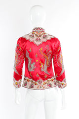 Embellished silk dragon jacket on mannequin @recessla