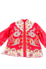 Embellished silk dragon jacket flat-lay @recessla