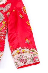Embellished silk dragon jacket sleeve detail @recessla