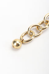 Recess Los Angeles Vintage Gold Twisted Rope Link Collar Necklace