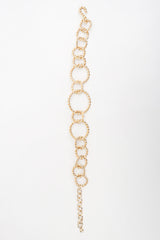 Recess Los Angeles Vintage Gold Twisted Rope Link Collar Necklace