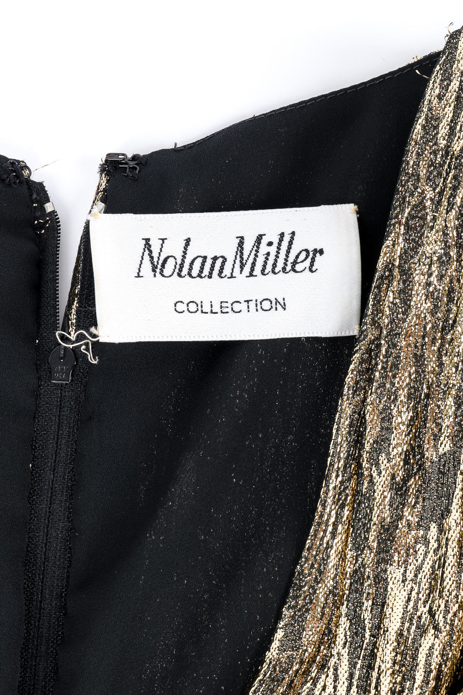 Metallic dress by Nolan Miller label @recessla