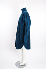 Vintage Norma Kamali Iconic Corduroy Wide Square Dress on Mannequin side at Recess Los Angeles