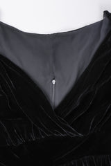 Recess Los Angeles Vintage OMO Norma Kamali Velvet Ruched Cocktail Dress