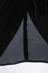 Recess Los Angeles Vintage OMO Norma Kamali Velvet Ruched Cocktail Dress