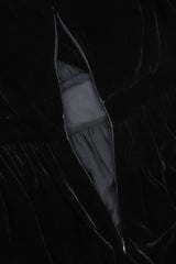 Recess Los Angeles Vintage OMO Norma Kamali Velvet Ruched Cocktail Dress