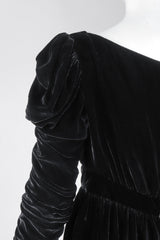 Recess Los Angeles Vintage OMO Norma Kamali Velvet Ruched Cocktail Dress