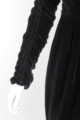 Recess Los Angeles Vintage OMO Norma Kamali Velvet Ruched Cocktail Dress