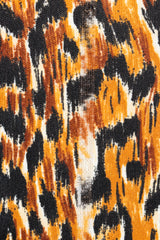 Vintage Norma Kamali Slinky Animal Print Fabric Close Up