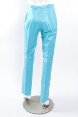 Vintage Michael Hoban North Beach Leather Fringed Jacket & Pant on mannequin pant back @ Recess