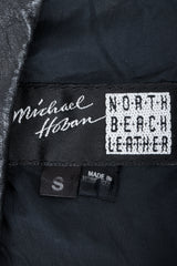 Vintage North Beach Leather Paisley Tuxedo Dress Label at Recess