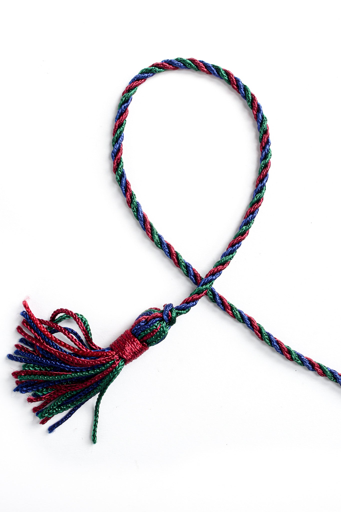 Vintage Oscar de la Renta Geo Tribal Silk Top & Skirt Set rope tie close @ Recess LA