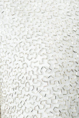 Vintage Oleg Cassini Black Tie Silver Beaded Fabric