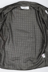 Recess Los Angeles Vintage Jerry SIlverman by Miliosa Gold Lamé Graph Check Bow Blouse