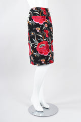 Recess Los Angeles Vintage OMO Norma Kamali Floral Embroidered Piano Skirt