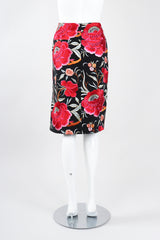Recess Los Angeles Vintage OMO Norma Kamali Floral Embroidered Piano Skirt