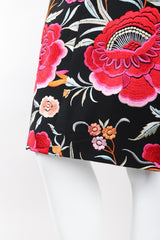 Recess Los Angeles Vintage OMO Norma Kamali Floral Embroidered Piano Skirt