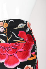 Recess Los Angeles Vintage OMO Norma Kamali Floral Embroidered Piano Skirt