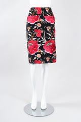 Recess Los Angeles Vintage OMO Norma Kamali Floral Embroidered Piano Skirt