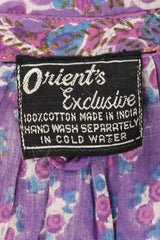 Recess Los Angeles Vintage Orients Exclusive Indian Batik Tie-Strap Onesie Jumpsuit Jumper Playsuit