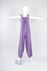 Recess Los Angeles Vintage Orients Exclusive Indian Batik Tie-Strap Onesie Jumpsuit Jumper Playsuit