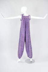 Recess Los Angeles Vintage Orients Exclusive Indian Batik Tie-Strap Onesie Jumpsuit Jumper Playsuit