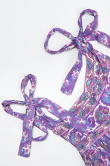 Recess Los Angeles Vintage Orients Exclusive Indian Batik Tie-Strap Onesie Jumpsuit Jumper Playsuit