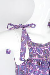 Recess Los Angeles Vintage Orients Exclusive Indian Batik Tie-Strap Onesie Jumpsuit Jumper Playsuit