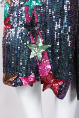 Recess Los Angeles Vintage Orlet's Shooting Stars Iridescent Sequin Shift Dress