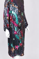 Recess Los Angeles Vintage Orlet's Shooting Stars Iridescent Sequin Shift Dress