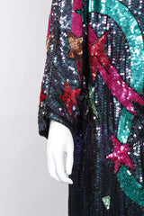 Recess Los Angeles Vintage Orlet's Shooting Stars Iridescent Sequin Shift Dress