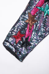 Recess Los Angeles Vintage Orlet's Shooting Stars Iridescent Sequin Shift Dress