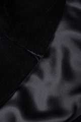 Recess Los Angeles Vintage Oscar de la Rental Velvet Raven Tail Feather Bustle Dress