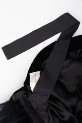 Recess Los Angeles Vintage Oscar de la Rental Velvet Raven Tail Feather Bustle Dress