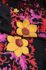 Recess Los Angeles Vintage Oscar de la Renta Miss O Silk Ruffle Hem Skirt