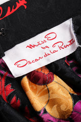 Recess Los Angeles Vintage Oscar de la Renta Miss O Silk Ruffle Hem Skirt