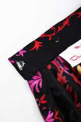 Recess Los Angeles Vintage Oscar de la Renta Miss O Silk Ruffle Hem Skirt