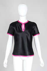 Recess Los Angeles Vintage Oscar de la Renta Silk Palazzo Pant & Top Set