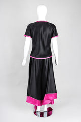 Recess Los Angeles Vintage Oscar de la Renta Silk Palazzo Pant & Top Set