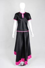 Recess Los Angeles Vintage Oscar de la Renta Silk Palazzo Pant & Top Set