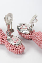 Recess Los Angeles Vintage Oscar de la Renta Beaded Squid Tassel Earrings