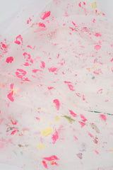 Vintage Oscar de la Renta Painted Impressionist Lining Fabric detail