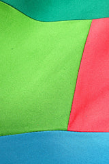 Vintage 1991 A/W Oscar de la Renta Patchwork Jacket patchwork close up @ Recess Los Angeles